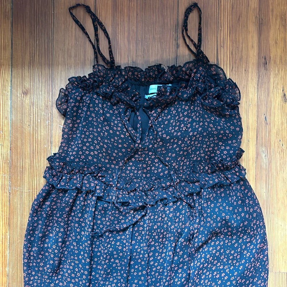 Black Flower motif Dress